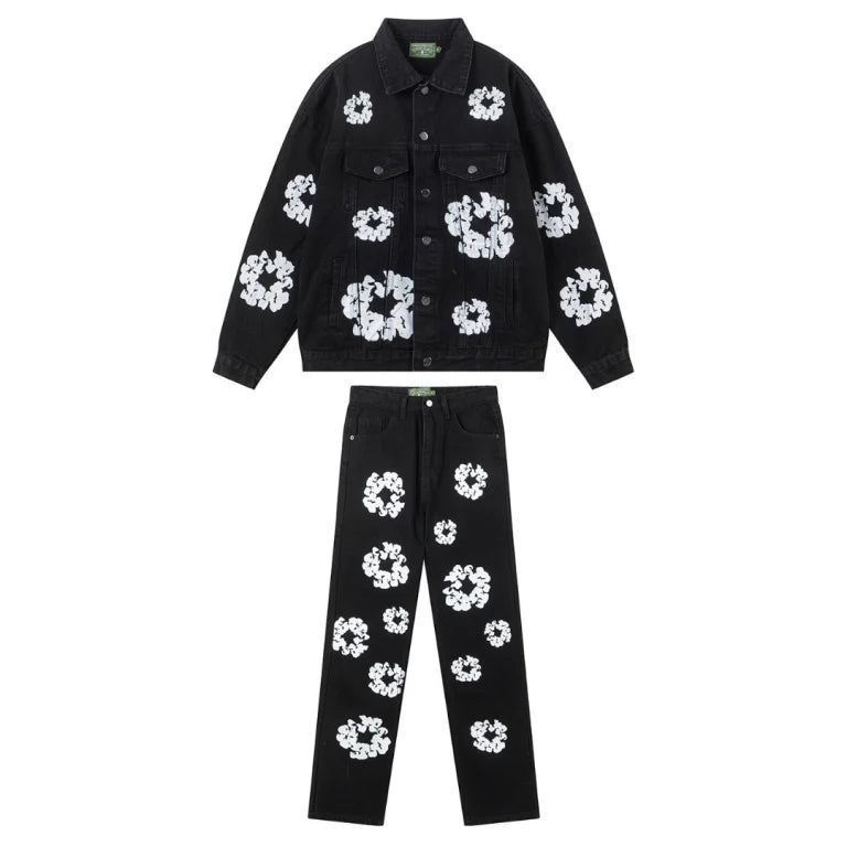 Denim Trs Black Set